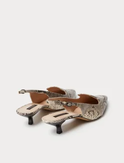 Marina Rinaldi Accessori | Accessori*Décolleté slingback in pelle NATURALE