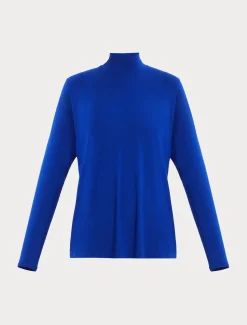 Marina Rinaldi Top & T-Shirt | Top & T-Shirt*Dolcevita in jersey di viscosa stretch BLUETTE