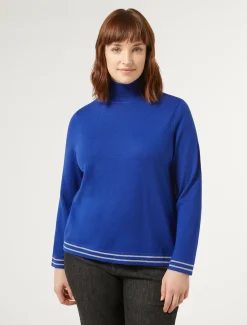 Marina Rinaldi Maglieria | Maglieria*Dolcevita in lana e lurex BLUETTE