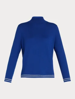 Marina Rinaldi Maglieria | Maglieria*Dolcevita in lana e lurex BLUETTE