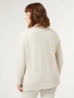 Marina Rinaldi Maglieria | Maglieria*Dolcevita in misto cachemire BEIGE