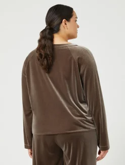 Marina Rinaldi Top & T-Shirt | Top & T-Shirt*Felpa in ciniglia stretch ROCCIA