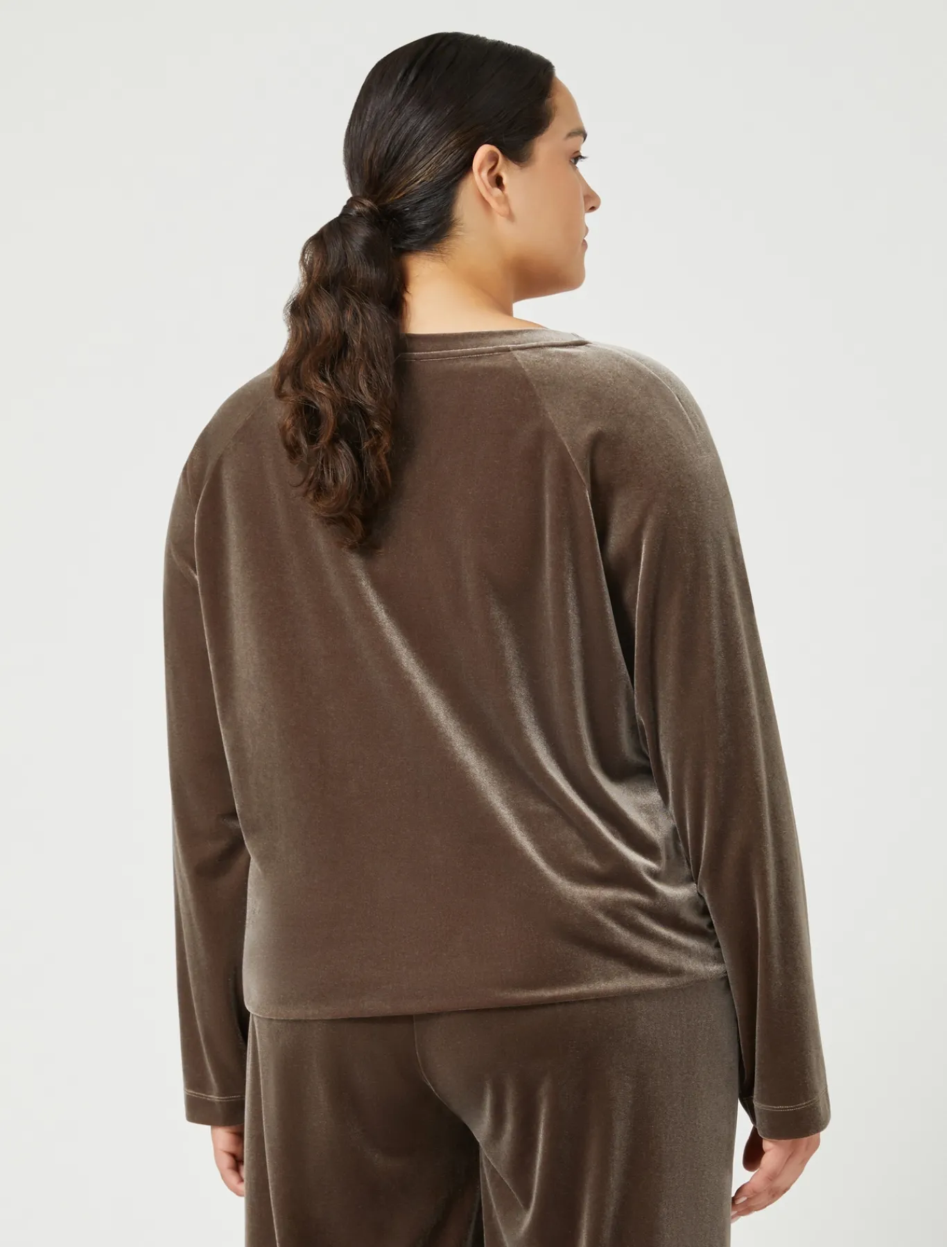 Marina Rinaldi Top & T-Shirt | Top & T-Shirt*Felpa in ciniglia stretch ROCCIA