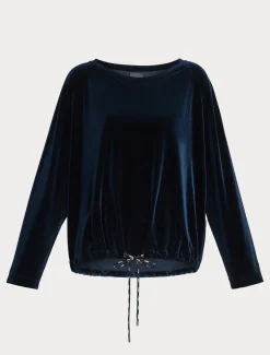 Marina Rinaldi Top & T-Shirt | Top & T-Shirt*Felpa in ciniglia stretch BLUNOTTE