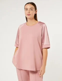 Marina Rinaldi Top & T-Shirt | Top & T-Shirt*Felpa in jersey ROSAANTICO