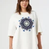 Marina Rinaldi Top & T-Shirt | Top & T-Shirt*Felpa in jersey con ricami AVORIO