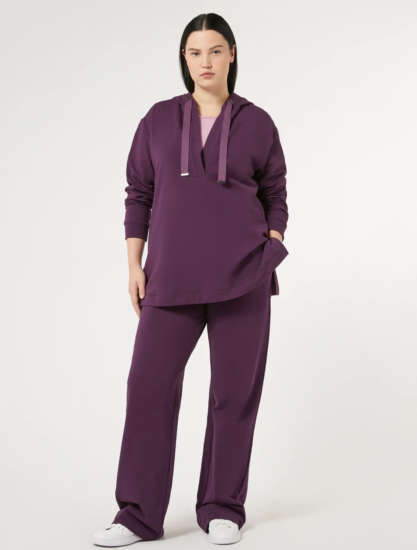 Marina Rinaldi Top & T-Shirt | Top & T-Shirt*Felpa in jersey di cotone VIOLA