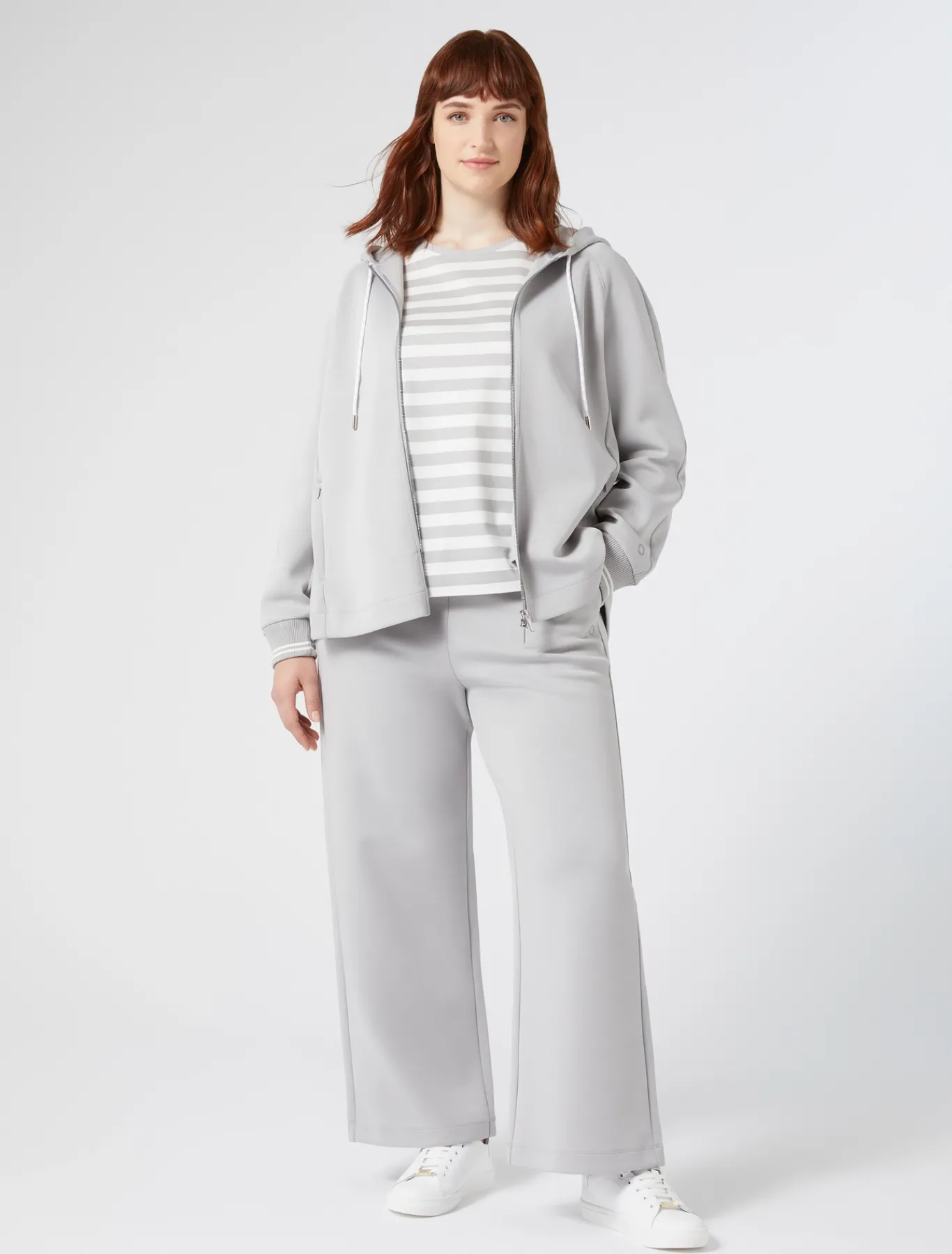 Marina Rinaldi Giacche & Blazer | Giacche & Blazer*Felpa in jersey double GRIGIOCHIARO