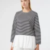 Marina Rinaldi Top & T-Shirt | Top & T-Shirt*Felpa in jersey e popeline BLU