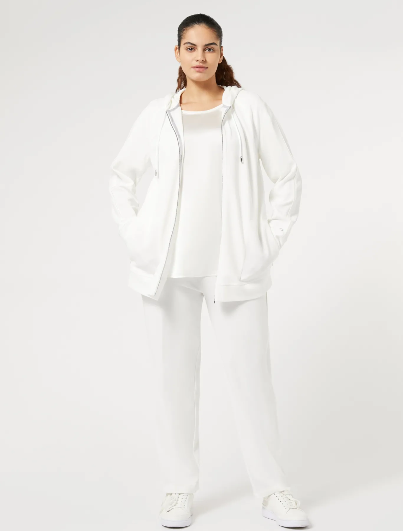 Marina Rinaldi Giacche & Blazer | Giacche & Blazer*Felpa in jersey interlock BIANCO