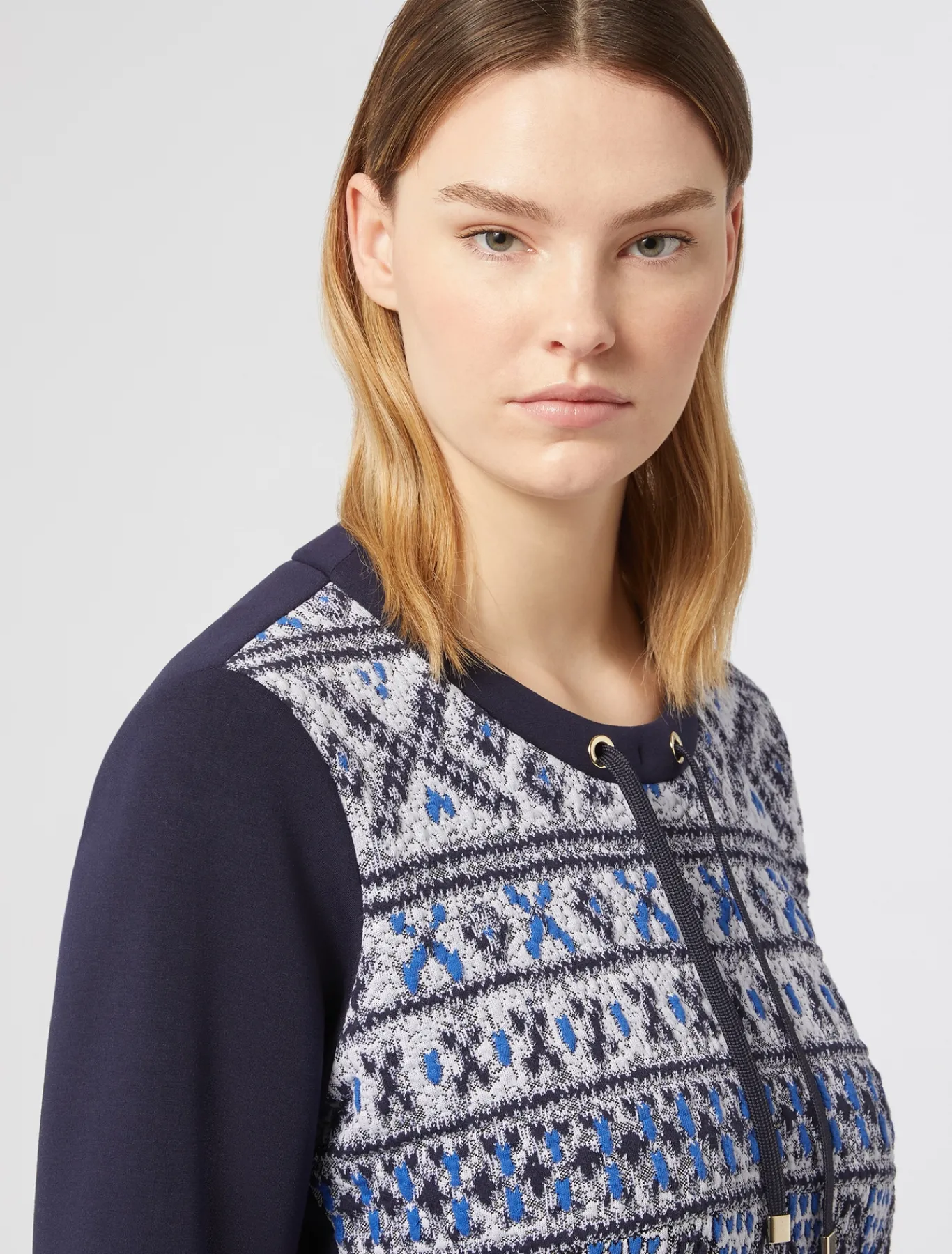 Marina Rinaldi Top & T-Shirt | Top & T-Shirt*Felpa in jersey scuba BLUMARINO