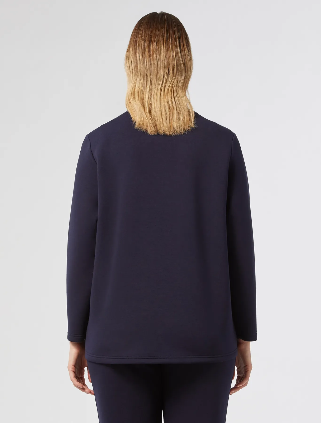 Marina Rinaldi Top & T-Shirt | Top & T-Shirt*Felpa in jersey scuba BLUMARINO