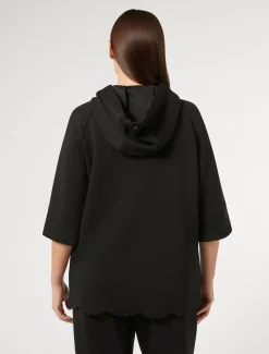 Marina Rinaldi Top & T-Shirt | Top & T-Shirt*Felpa in jersey scuba NERO