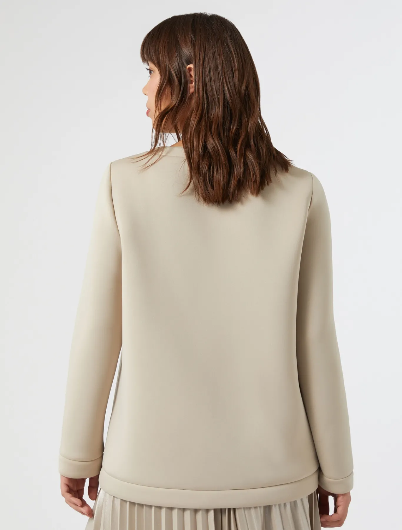 Marina Rinaldi Top & T-Shirt | Top & T-Shirt*Felpa in scuba SABBIA