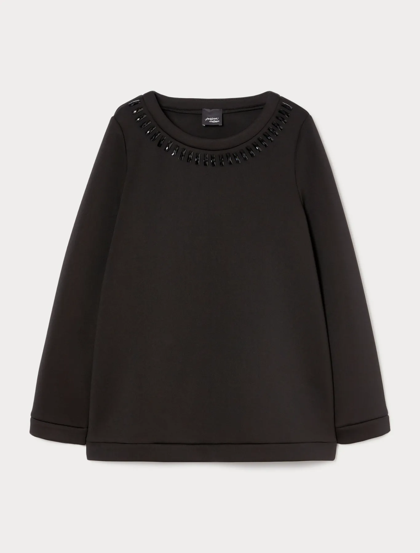 Marina Rinaldi Top & T-Shirt | Top & T-Shirt*Felpa in scuba NERO