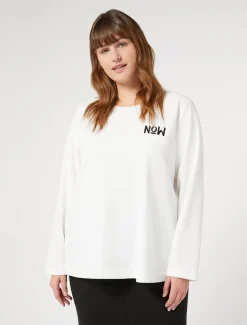 Marina Rinaldi Top & T-Shirt | Top & T-Shirt*Felpa in scuba crêpe LATTE