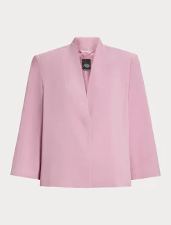 Marina Rinaldi Giacche | Giacche & Blazer*Giacca a cappa in cady ROSAANTICO