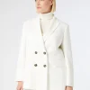 Marina Rinaldi Giacche & Blazer | Giacche & Blazer*Giacca blazer doppiopetto in cady BIANCO