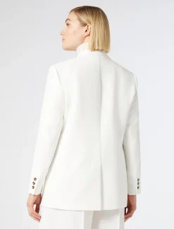 Marina Rinaldi Giacche & Blazer | Giacche & Blazer*Giacca blazer doppiopetto in cady BIANCO