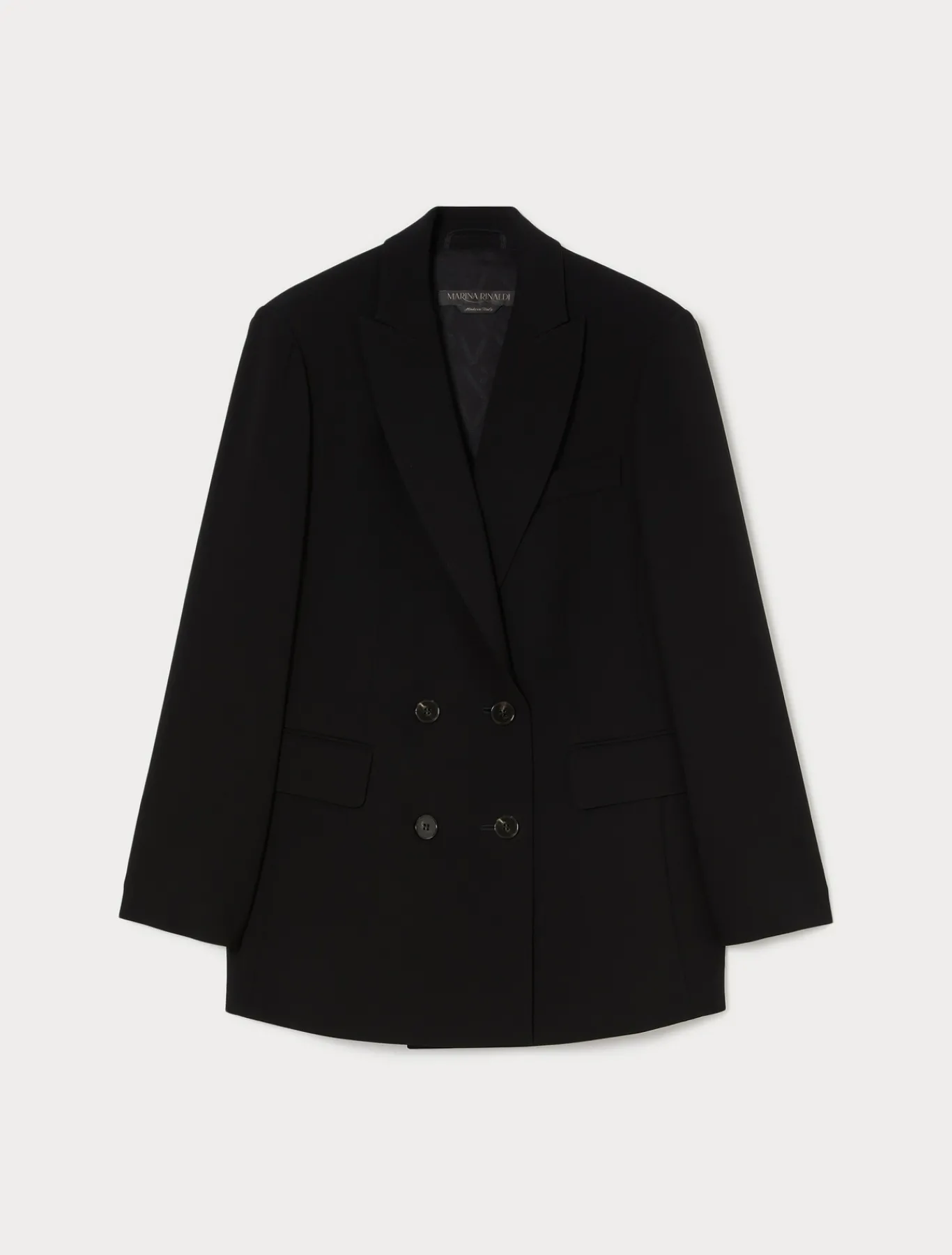 Marina Rinaldi Giacche & Blazer | Giacche & Blazer*Giacca blazer doppiopetto in cady NERO