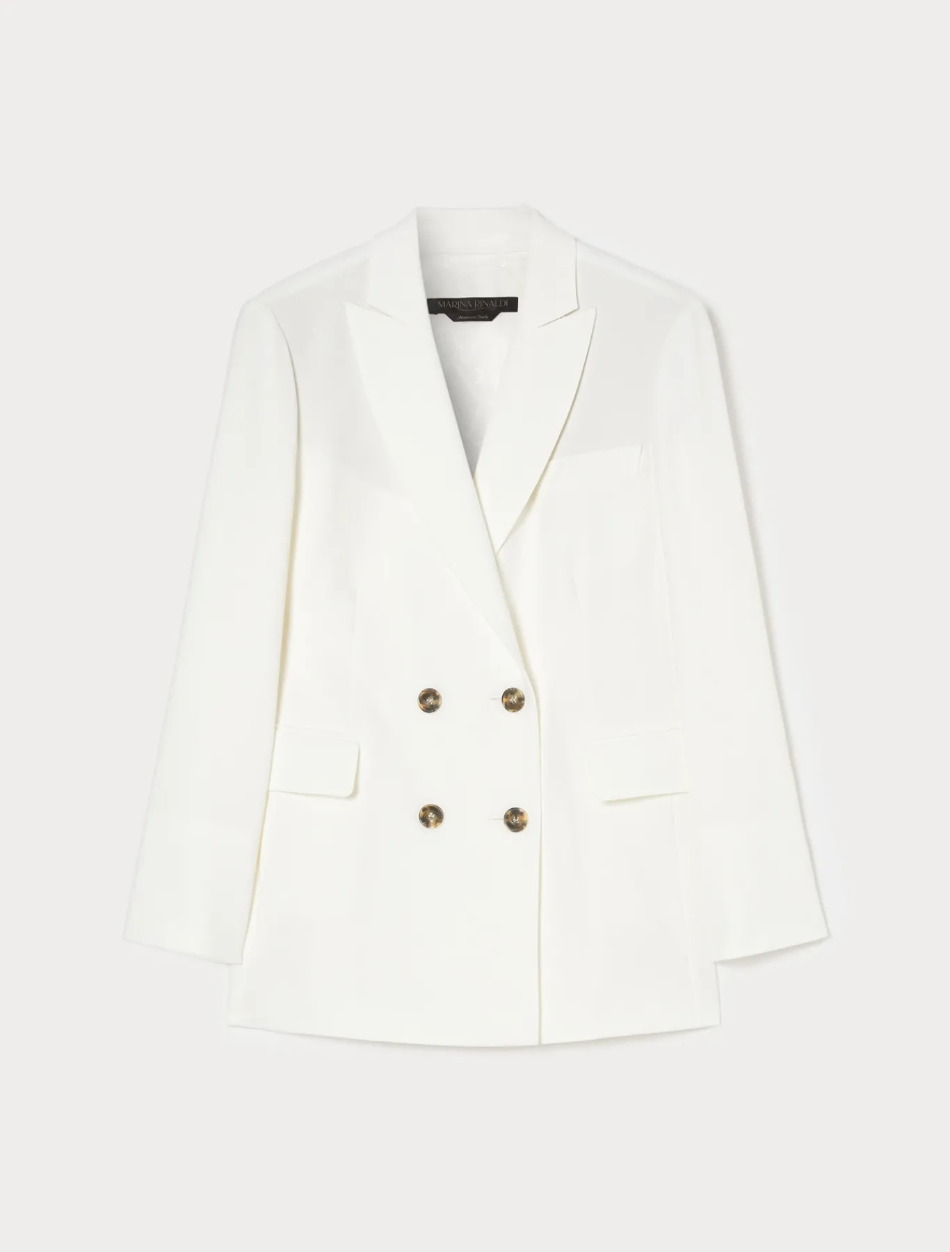 Marina Rinaldi Giacche & Blazer | Giacche & Blazer*Giacca blazer doppiopetto in cady BIANCO