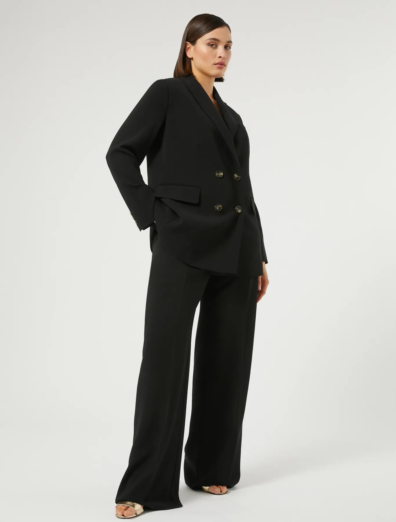 Marina Rinaldi Giacche & Blazer | Giacche & Blazer*Giacca blazer doppiopetto in cady NERO