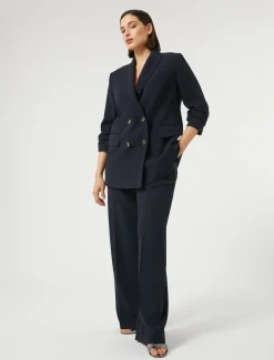 Marina Rinaldi Giacche & Blazer | Giacche & Blazer*Giacca blazer doppiopetto in cady BLUNOTTE