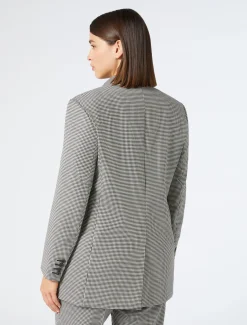 Marina Rinaldi Giacche & Blazer | Giacche & Blazer*Giacca blazer in batavia di lana stretch NEROBIANCO