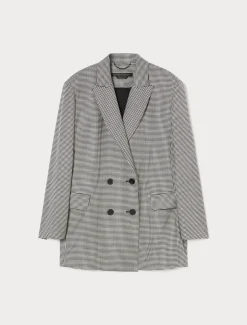 Marina Rinaldi Giacche & Blazer | Giacche & Blazer*Giacca blazer in batavia di lana stretch NEROBIANCO