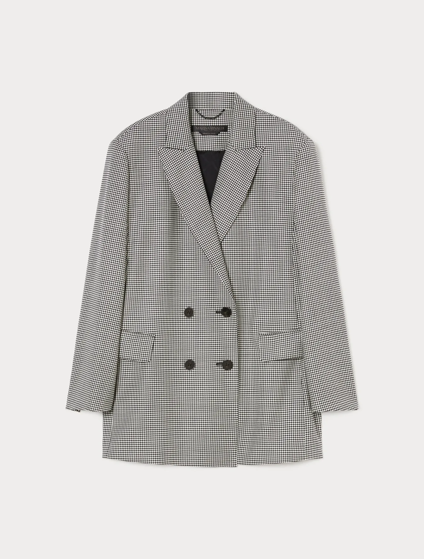 Marina Rinaldi Giacche & Blazer | Giacche & Blazer*Giacca blazer in batavia di lana stretch NEROBIANCO