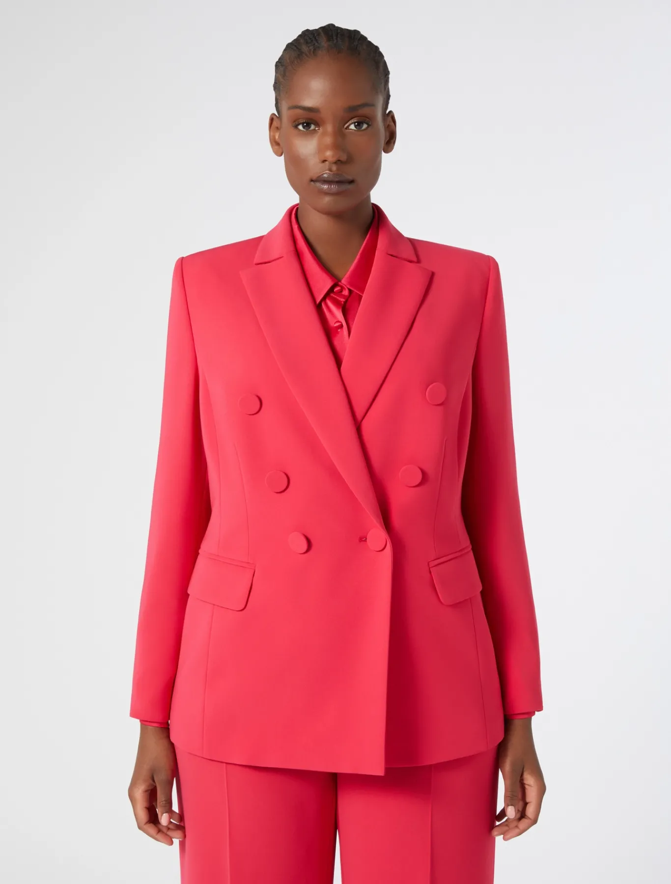 Marina Rinaldi Giacche | Collezione Elegante*Giacca blazer in cady FUXIA