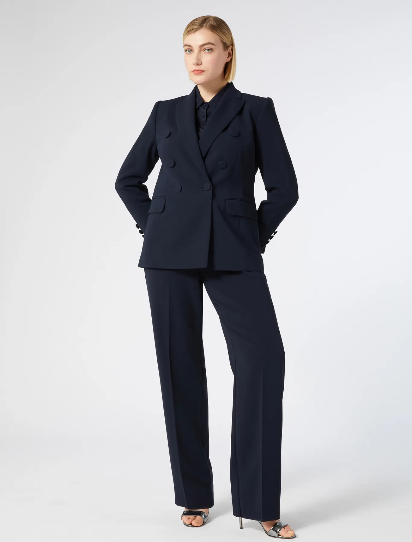 Marina Rinaldi Giacche | Giacche & Blazer*Giacca blazer in cady BLUNOTTE