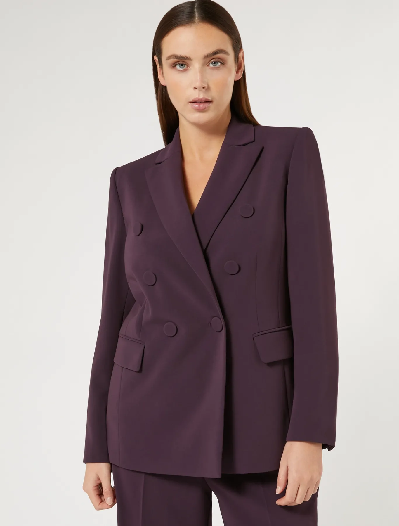 Marina Rinaldi Giacche | Collezione Elegante*Giacca blazer in cady triacetato BORDEAUX