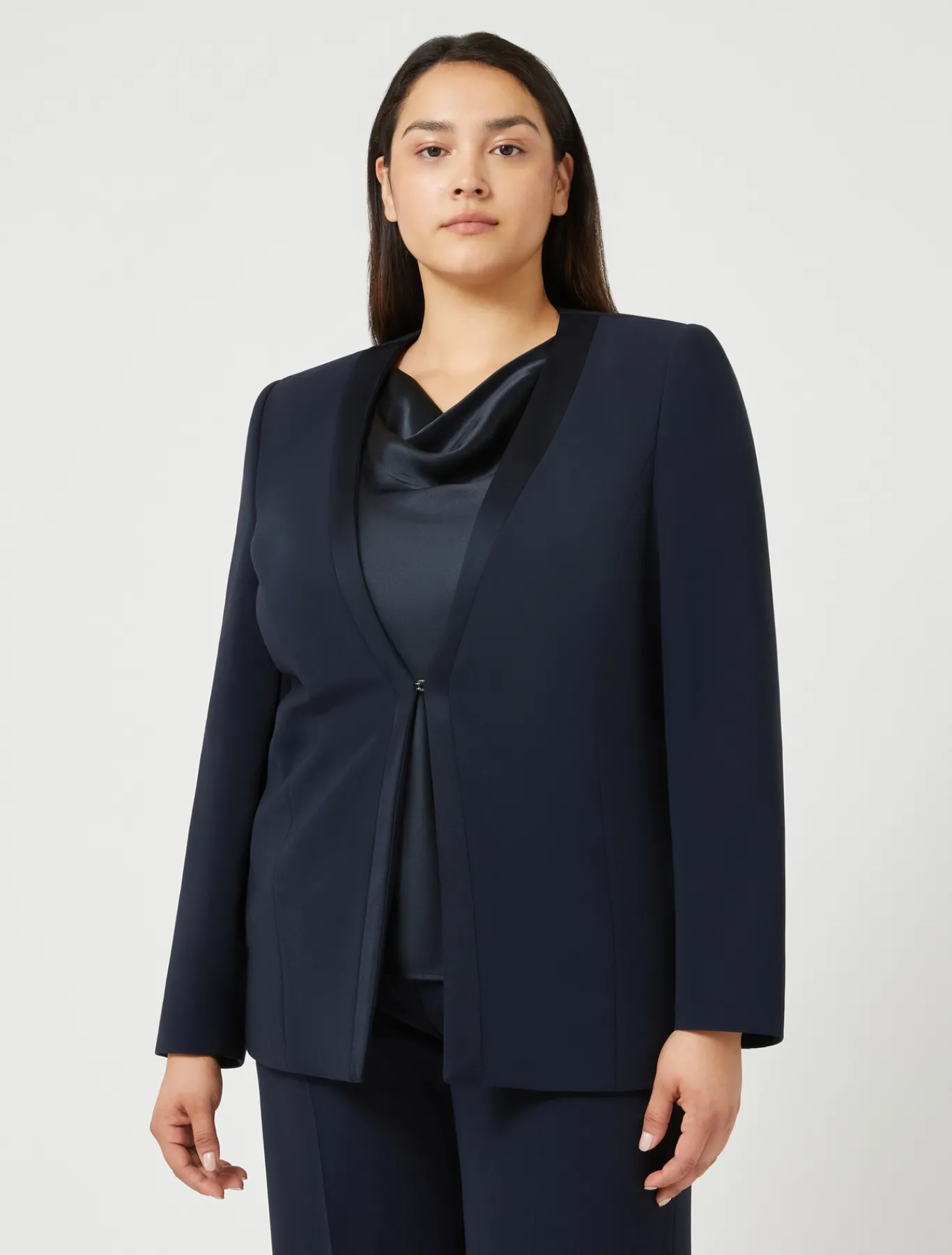 Marina Rinaldi Giacche | Giacche & Blazer*Giacca blazer in cady triacetato BLUNOTTE