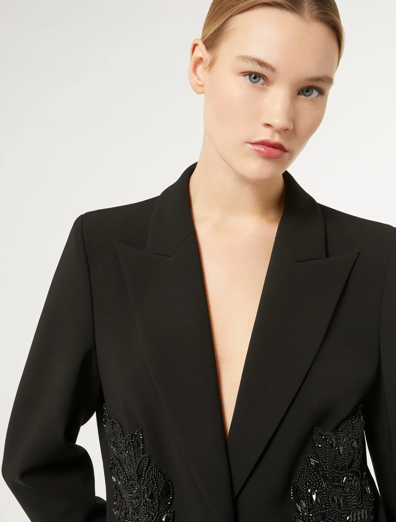 Marina Rinaldi Marina Rinaldi By Zuhair Murad*Giacca blazer in cady triacetato NERO
