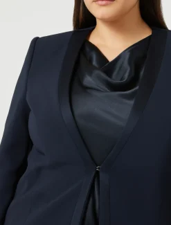 Marina Rinaldi Giacche | Giacche & Blazer*Giacca blazer in cady triacetato BLUNOTTE
