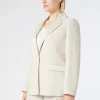Marina Rinaldi Giacche | Selezione Elegante*Giacca blazer in crêpe envers satin BEIGE