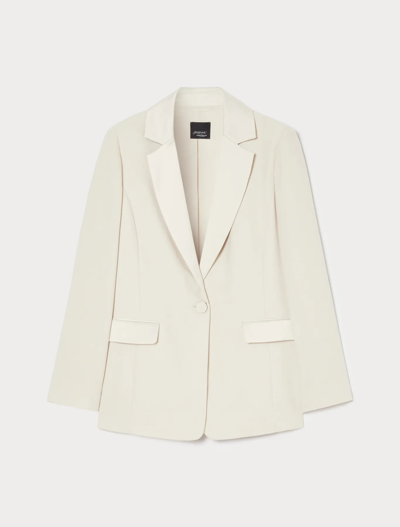 Marina Rinaldi Giacche | Selezione Elegante*Giacca blazer in crêpe envers satin BEIGE