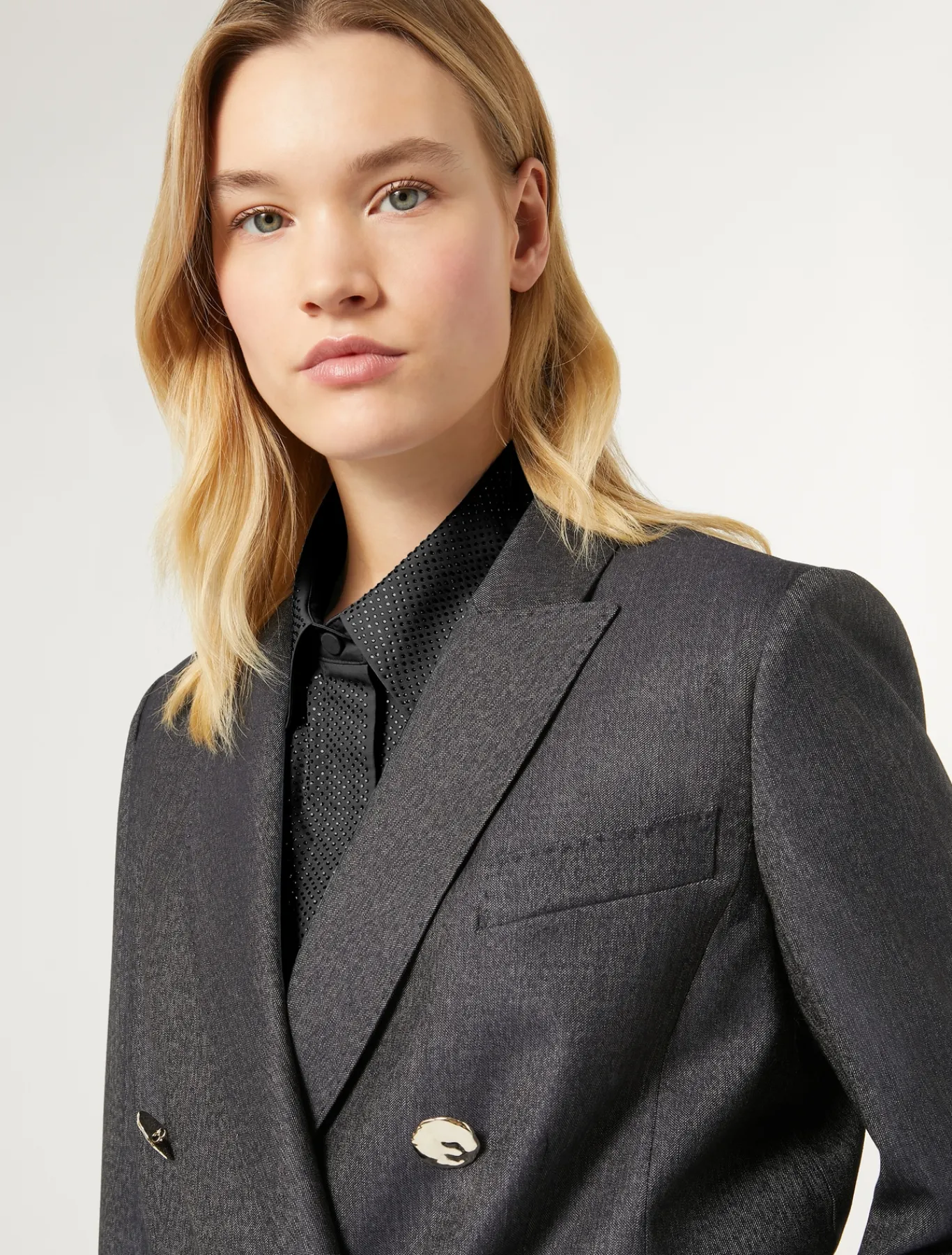 Marina Rinaldi Giacche & Blazer | Giacche & Blazer*Giacca blazer in lana e seta BLUEJEANS