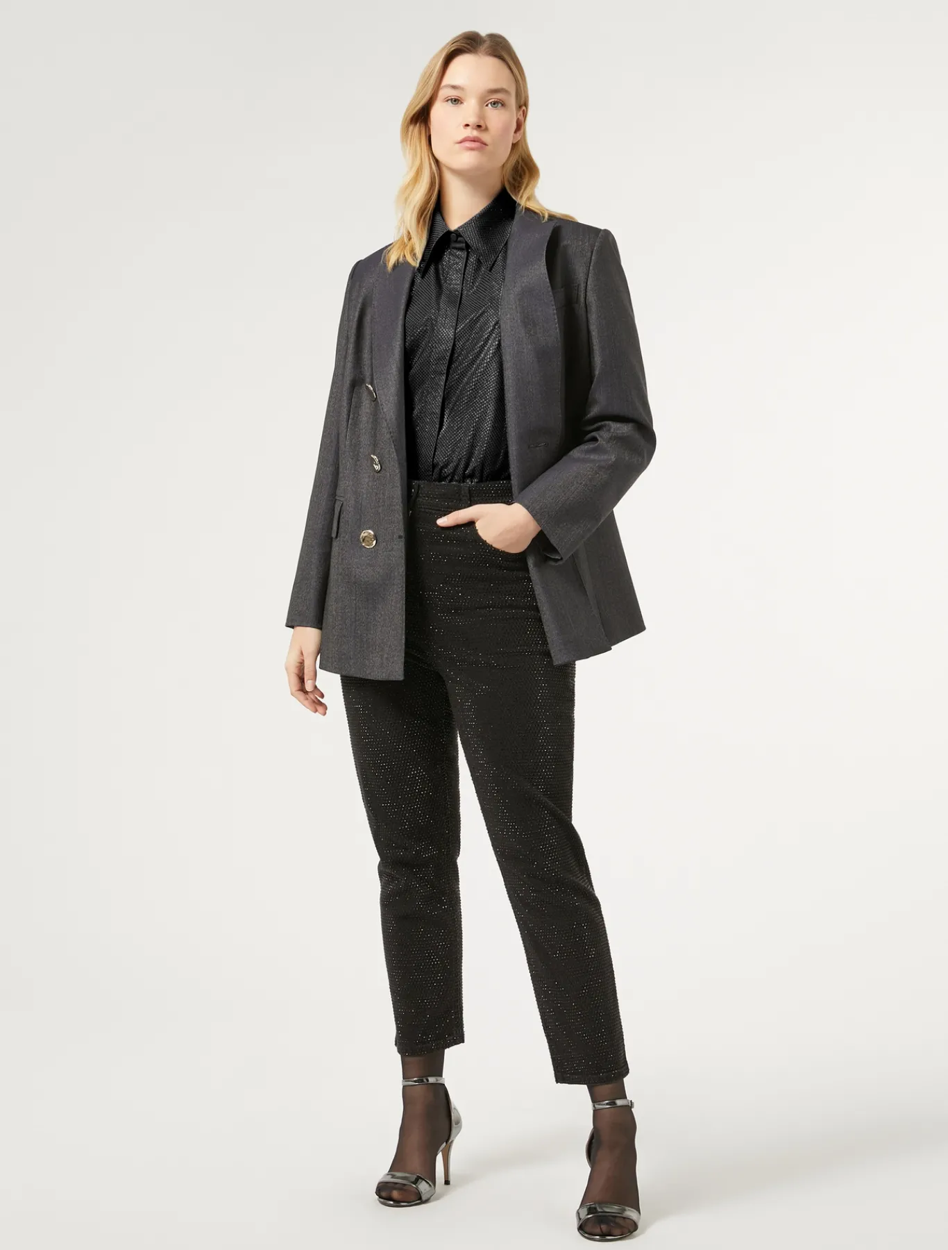 Marina Rinaldi Giacche & Blazer | Giacche & Blazer*Giacca blazer in lana e seta BLUEJEANS