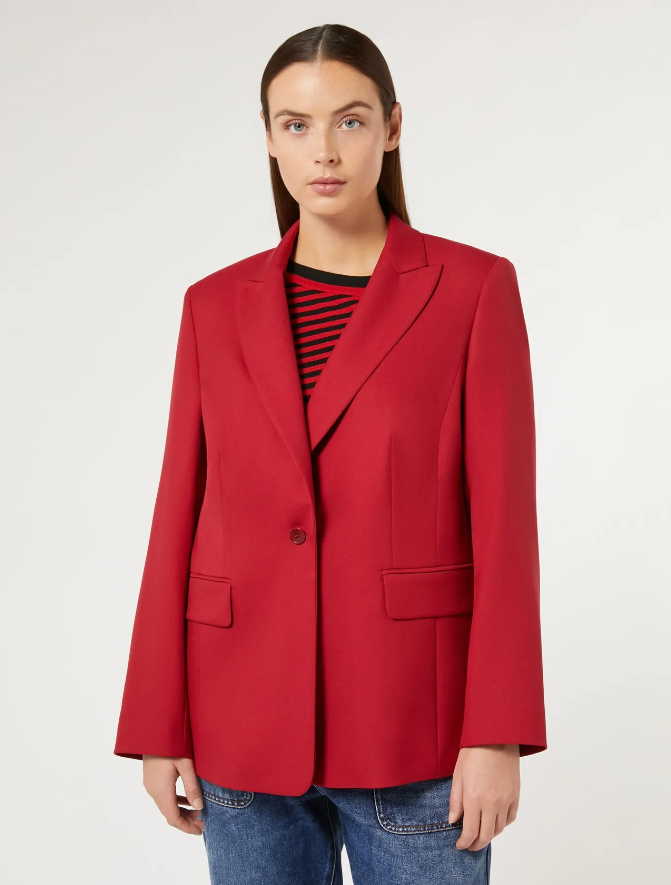 Marina Rinaldi Giacche & Blazer | Giacche & Blazer*Giacca blazer in misto viscosa ROSSO