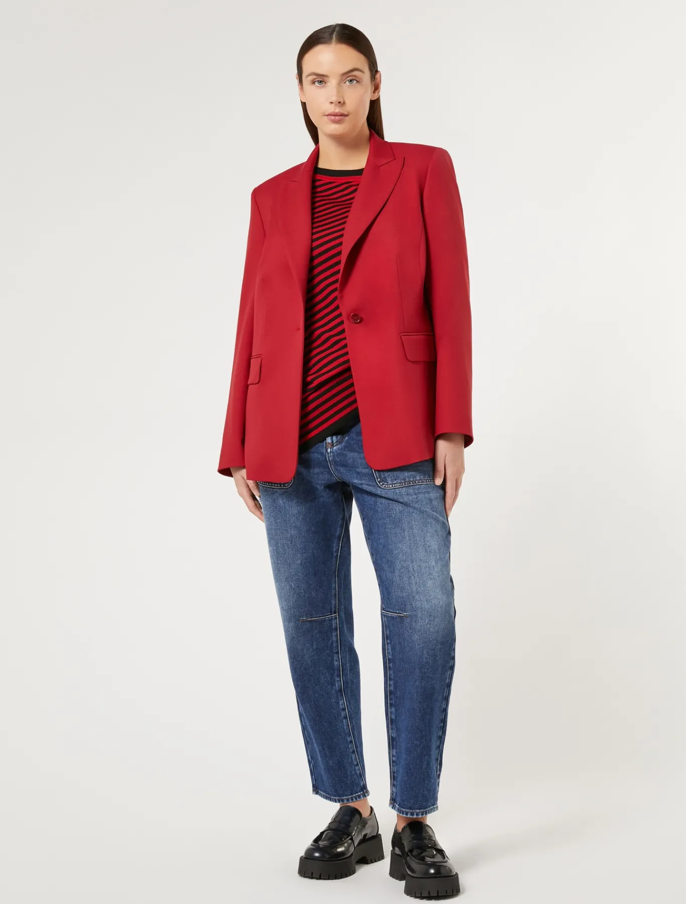 Marina Rinaldi Giacche & Blazer | Giacche & Blazer*Giacca blazer in misto viscosa ROSSO