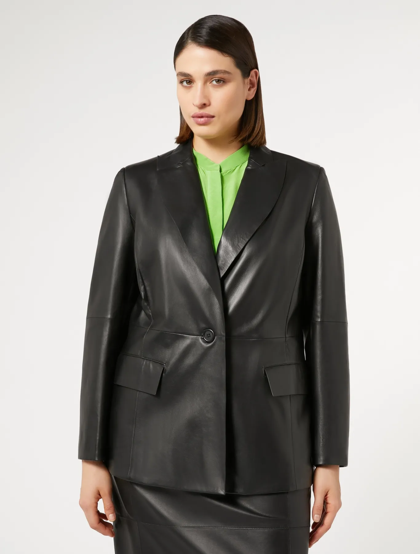 Marina Rinaldi Giacche & Blazer | Giacche & Blazer*Giacca blazer in nappa NERO