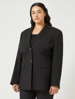 Marina Rinaldi Giacche & Blazer | Giacche & Blazer*Giacca blazer in tela di lana stretch NERO