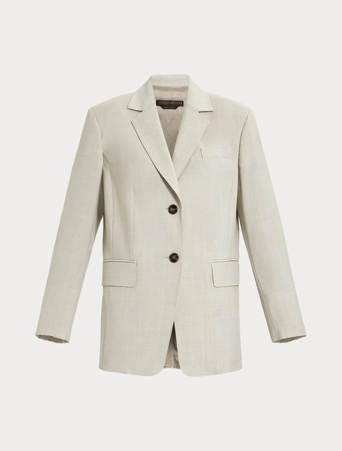 Marina Rinaldi Giacche & Blazer | Giacche & Blazer*Giacca blazer in tela di lana stretch BEIGE