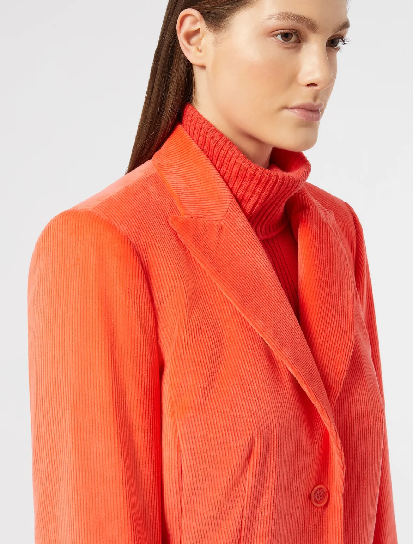 Marina Rinaldi Giacche & Blazer | Giacche & Blazer*Giacca blazer in velluto CORALLO