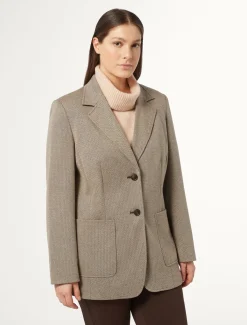 Marina Rinaldi Giacche & Blazer | Giacche & Blazer*Giacca blazer jacquard MARRONESCURO