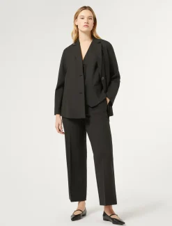 Marina Rinaldi Camicie & Bluse | Camicie & Bluse*Giacca casacca in gabardina di lana NERO