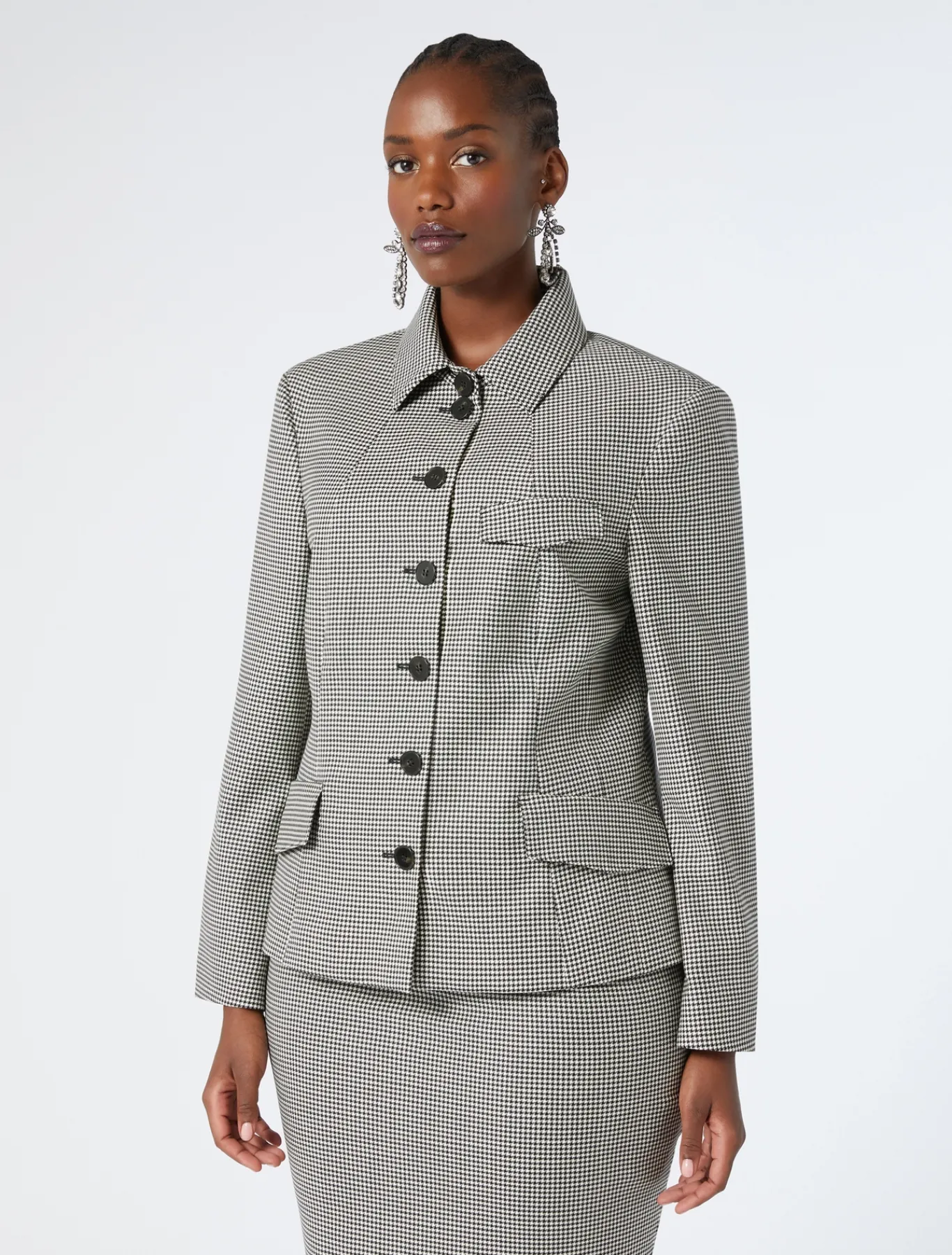 Marina Rinaldi Giacche & Blazer | Giacche & Blazer*Giacca in batavia di lana stretch NEROBIANCO