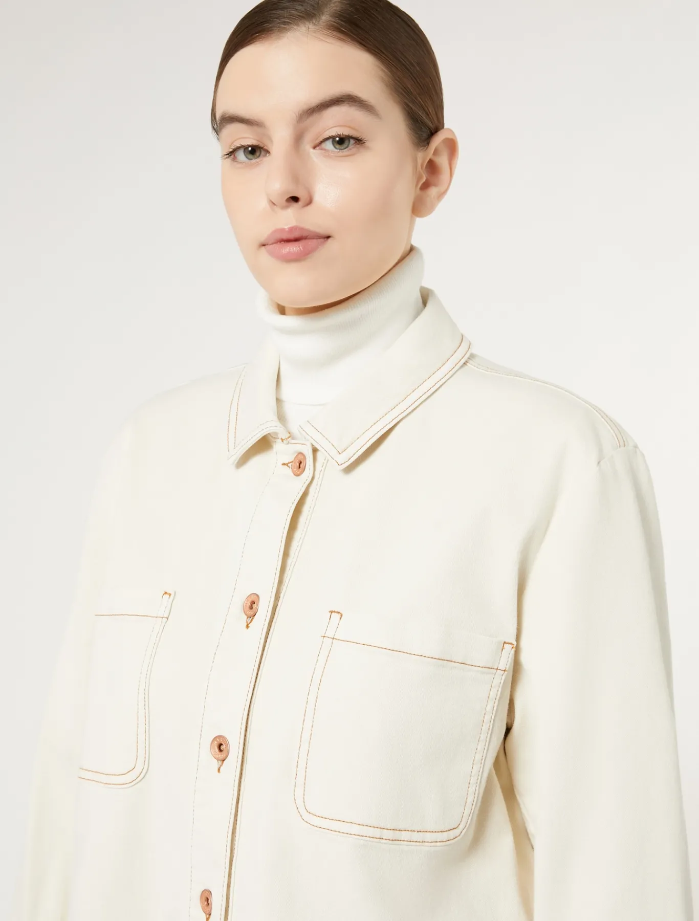 Marina Rinaldi Giacche & Blazer | Giacche & Blazer*Giacca in bull di cotone BIANCOAVORIO